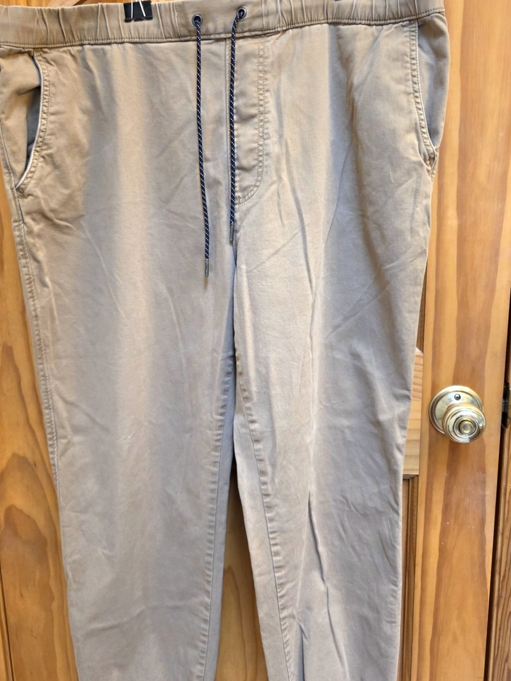 urban pipeline Men's Drawstring Chino Pants - Tan